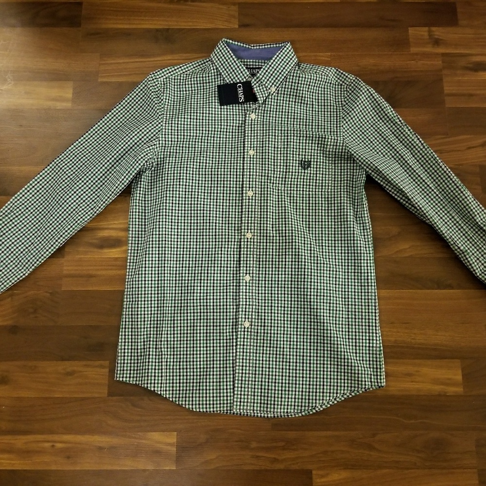 Chaps Men's Long Sleeve Casual/Dress Shirt, NWT